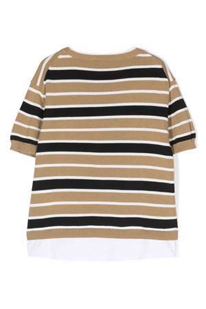 T-shirt a righe PAOLO PECORA KIDS | PP3268BEIGE